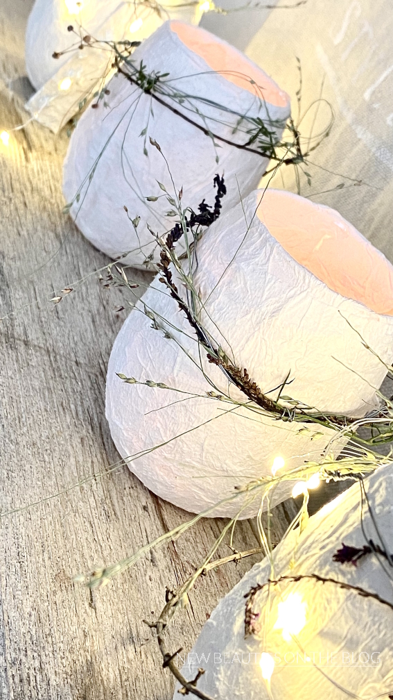 glas mit papier veredelt